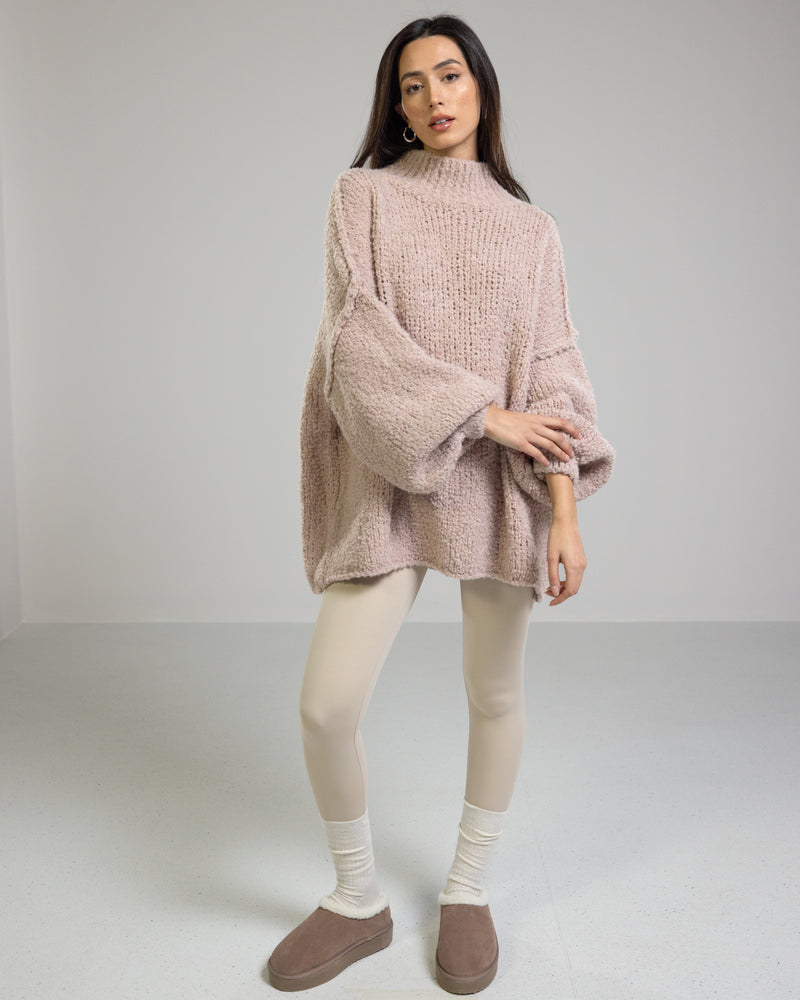 NEW | Cate Sweater | Powder Pink | Alpaca Wool