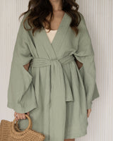 NEW | Kim Cover Up | Sage | 100% Cotton