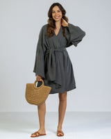 NEW | Kim Cover Up | Charcoal | 100% Cotton