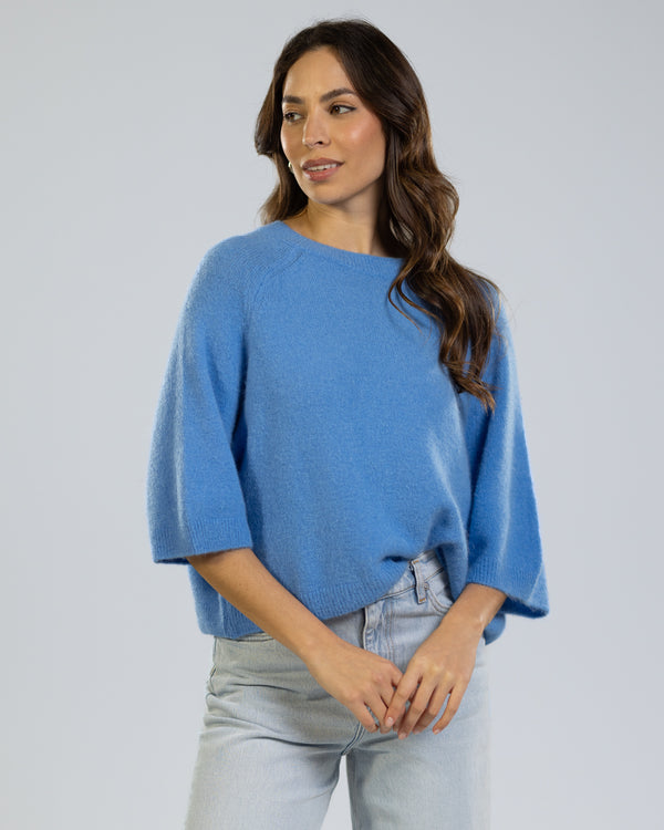 NEW | Erin Sweater | Cornflower Blue | Alpaca Blend