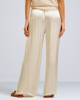 NEW | Caitlin Satin Trousers | Light Beige