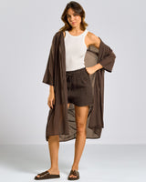 NEW | Jane Open Cardigan | Espresso Brown