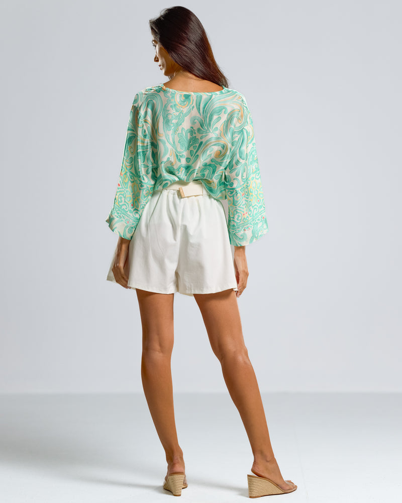 NEW | Rebecca Belted Shorts | Ivory