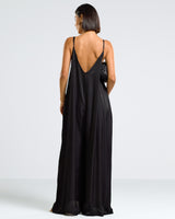 Eliza Satin Jumpsuit | Black