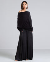 Asymmetric Draped | Black