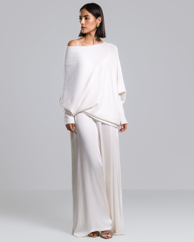 Asymmetric Draped | Ivory