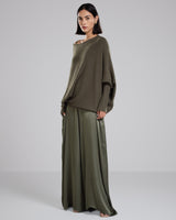 Asymmetric Draped | Khaki