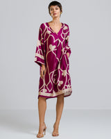 Jasmine Throw On Satin Dress | Violet