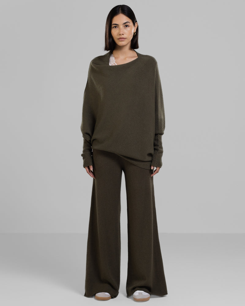 PRE-ORDER | Asymmetric Draped | Khaki