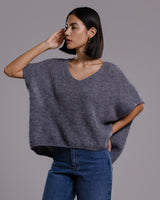 Selene Sweater | Grey | Mohair Blend