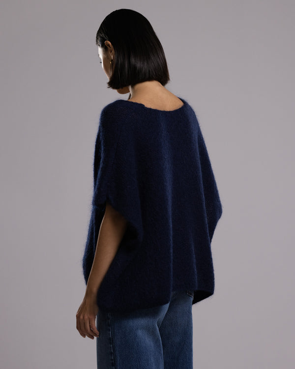 Selene Sweater | Navy | Mohair Blend