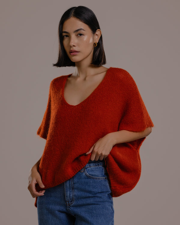 Selene Sweater | Auburn | Mohair Blend