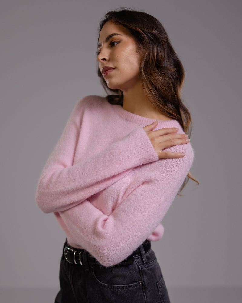 Priscilla Sweater | Light Pink | Alpaca Blend