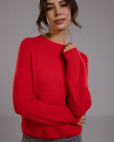 Priscilla Sweater | Red | Alpaca Blend