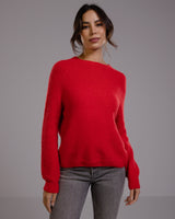 Priscilla Sweater | Red | Alpaca Blend