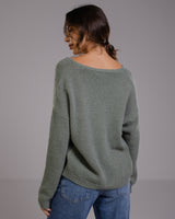 Joelle Cardigan | Khaki | Alpaca Blend