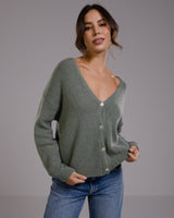 Joelle Cardigan | Khaki | Alpaca Blend