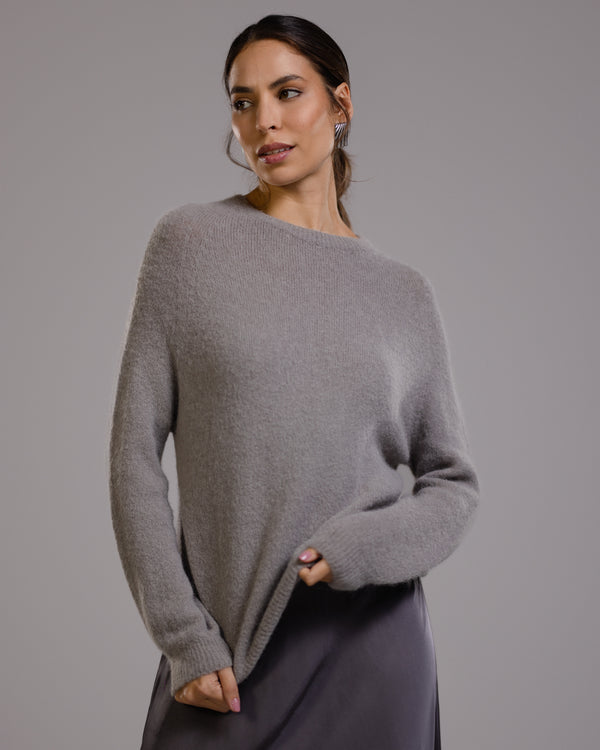 Priscilla Sweater | Grey | Alpaca Blend