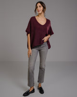 Selene Sweater | Burgundy | Mohair Blend