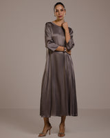 Dahlia Satin Dress | Mink