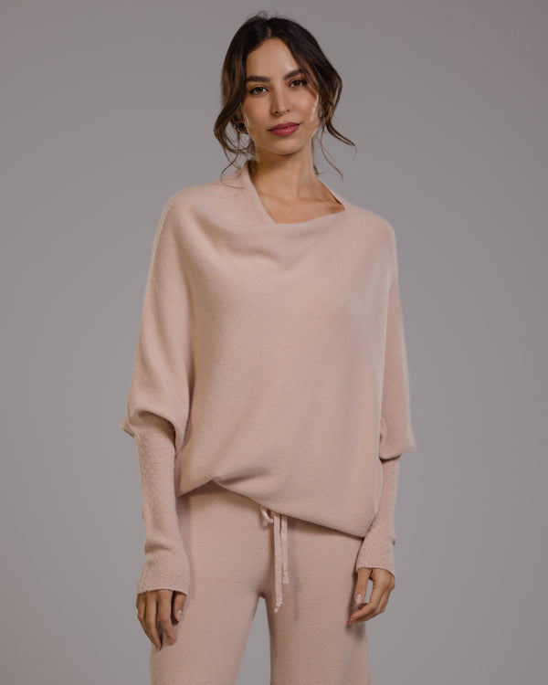 Asymmetric Draped | Dusty Pink