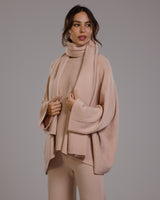 Ribbed Shawl | Dusty Pink