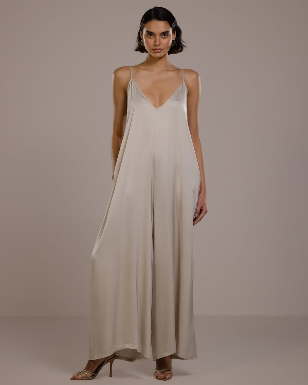 yoli ヨリ　Silk strap onepiece サイズ1 ベージュ Yoli Silk strap onepiece ｜くらすこと公式オンラインストア