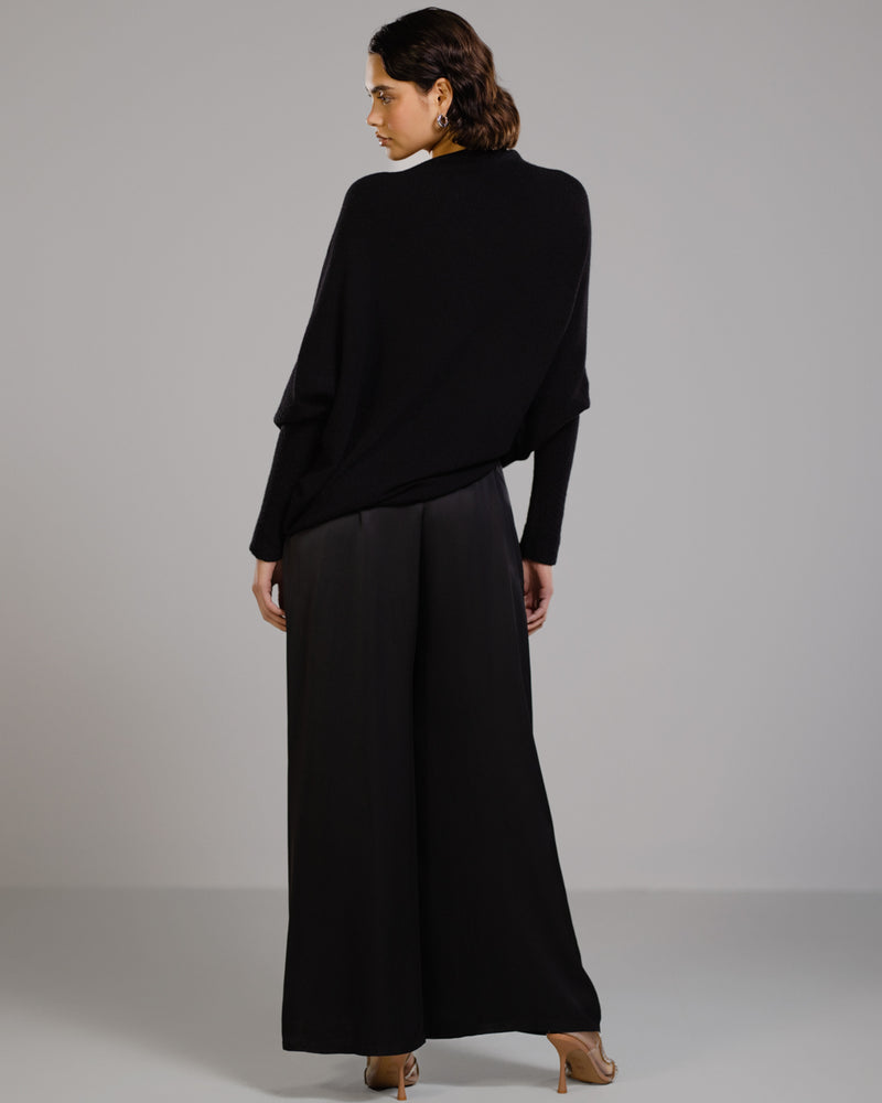 Asymmetric Draped | Black