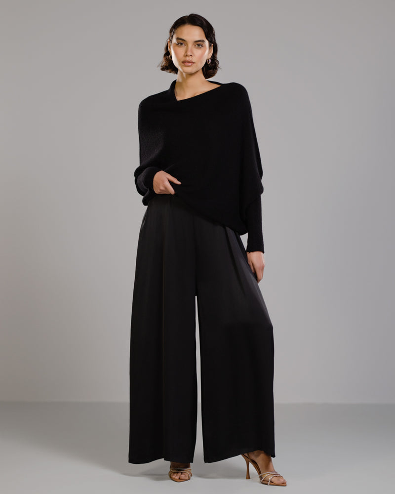 Asymmetric Draped | Black