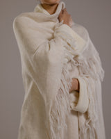 Sophie Throw On Poncho | Light Beige