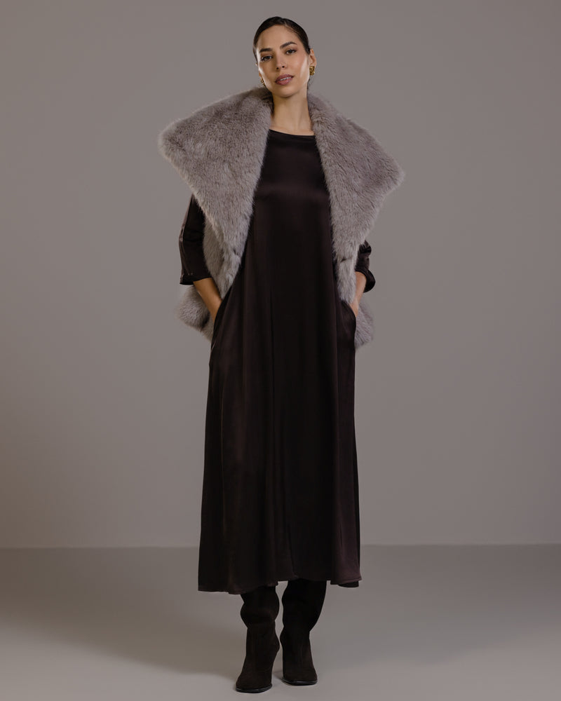 Gala Sleeveless Faux Fur Gilet | Mink