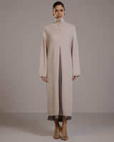 Eva Heavyweight Throw On | Light Beige | Cashmere Blend