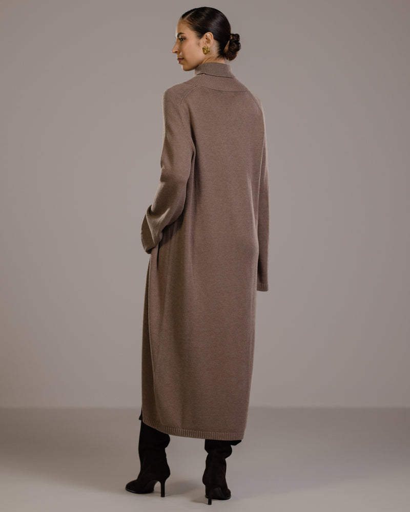 Eva Heavyweight Throw On | Mocha | Cashmere Blend