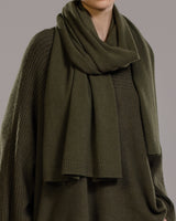 Ribbed Shawl | Khaki