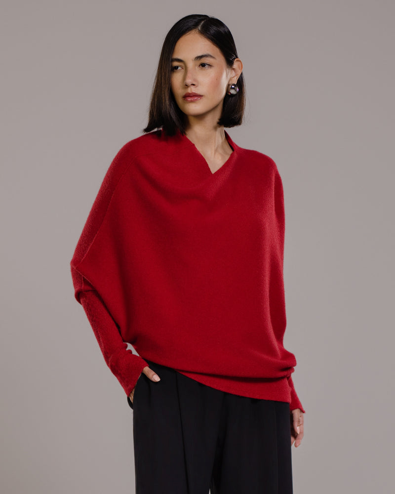 Asymmetric Draped | Red