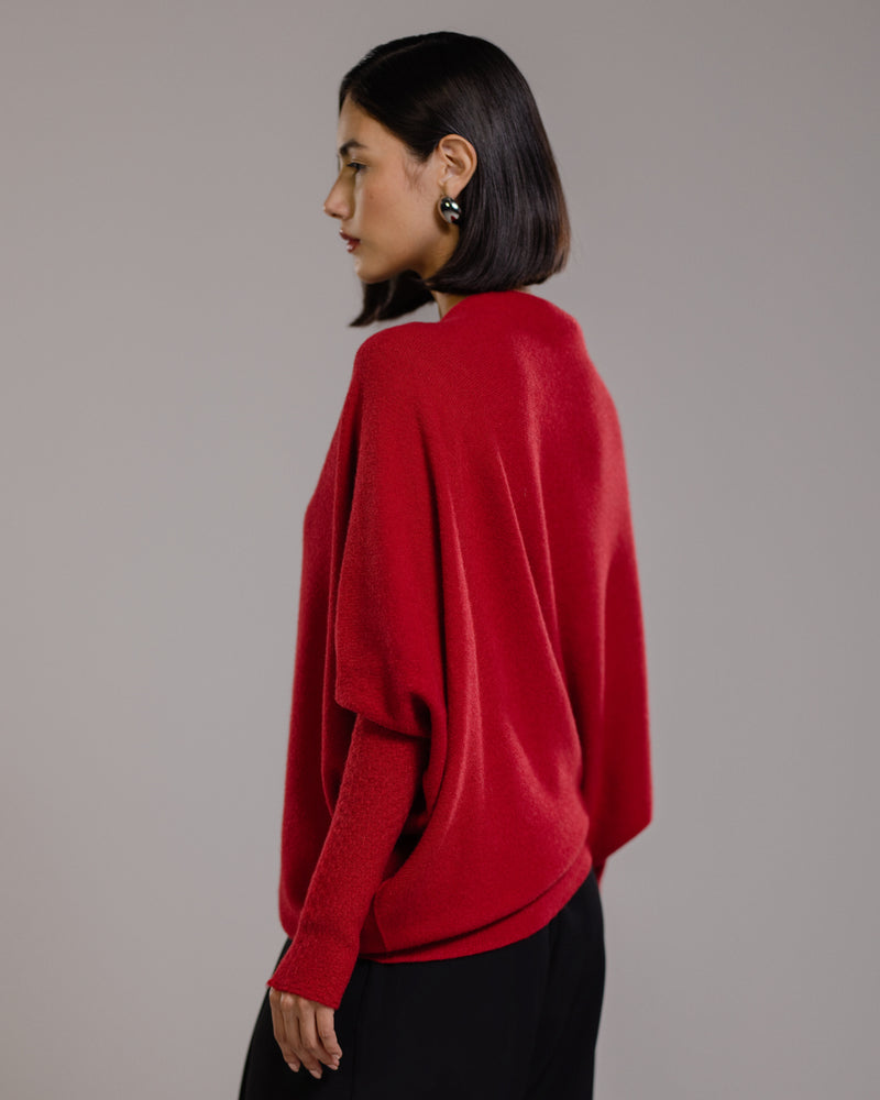 Asymmetric Draped | Red