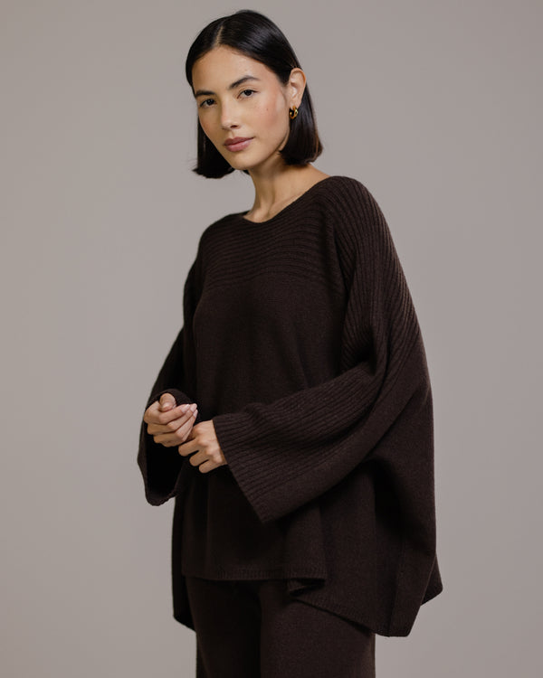 Ribbed Sweater | Espresso Brown