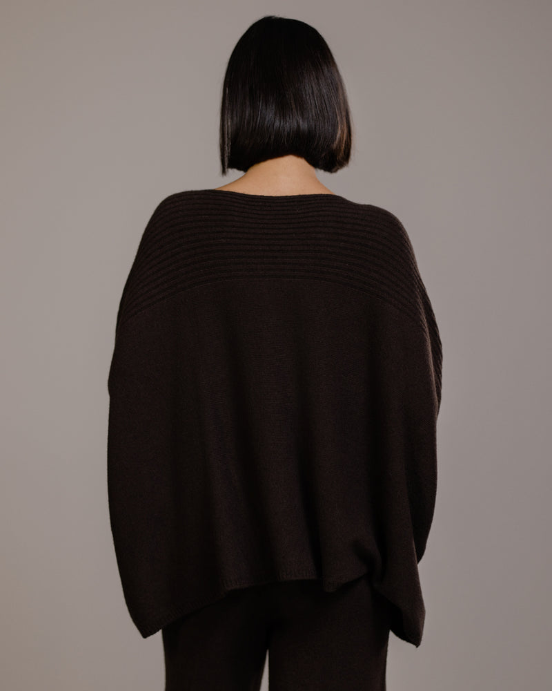 Ribbed Sweater | Espresso Brown