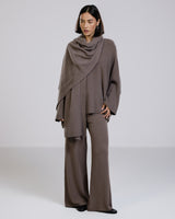 Ribbed Shawl | Mink