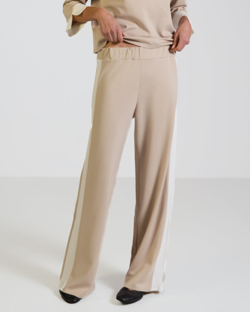 Bellamy Elastic Waist Trousers | Beige