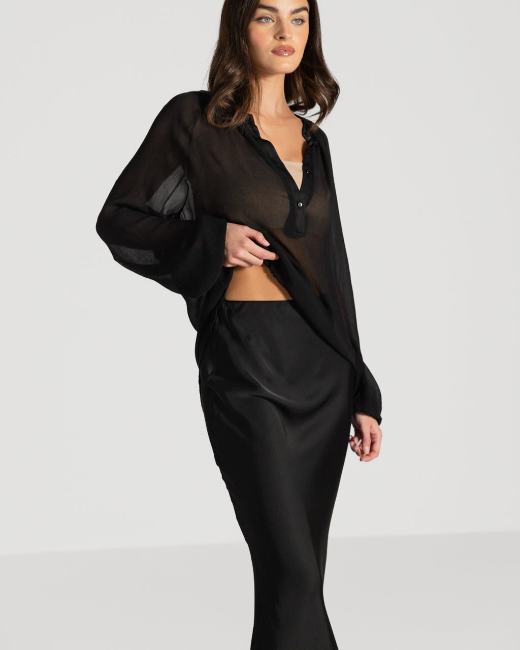Jade Sheer Top | Black – JAKI