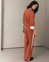 Bellamy Elastic Waist Trousers | Terracotta