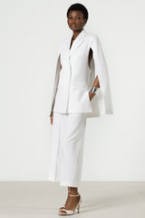 Spencer Tailored Elastic Waist Trousers | White