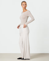 Mae Featherweight Boatneck Top | Oatmeal | Modal-Cashmere