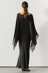 Emberly Lightweight Poncho | Black