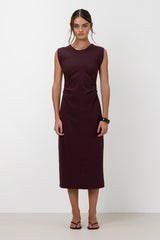 Wilde Ruched Dress | Burgundy