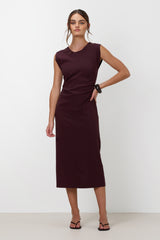 Wilde Ruched Dress | Burgundy