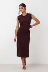 Wilde Ruched Dress | Burgundy