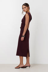 Wilde Ruched Dress | Burgundy