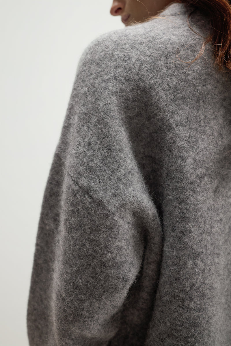 Naomi Sweater | Light Grey | Alpaca Blend